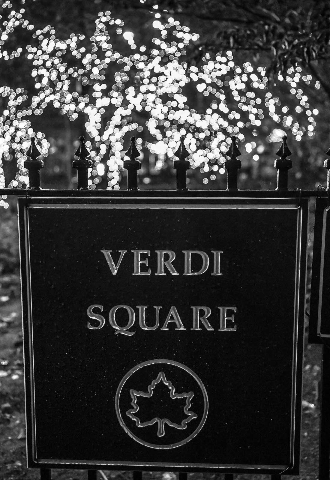 Verdi Square sign