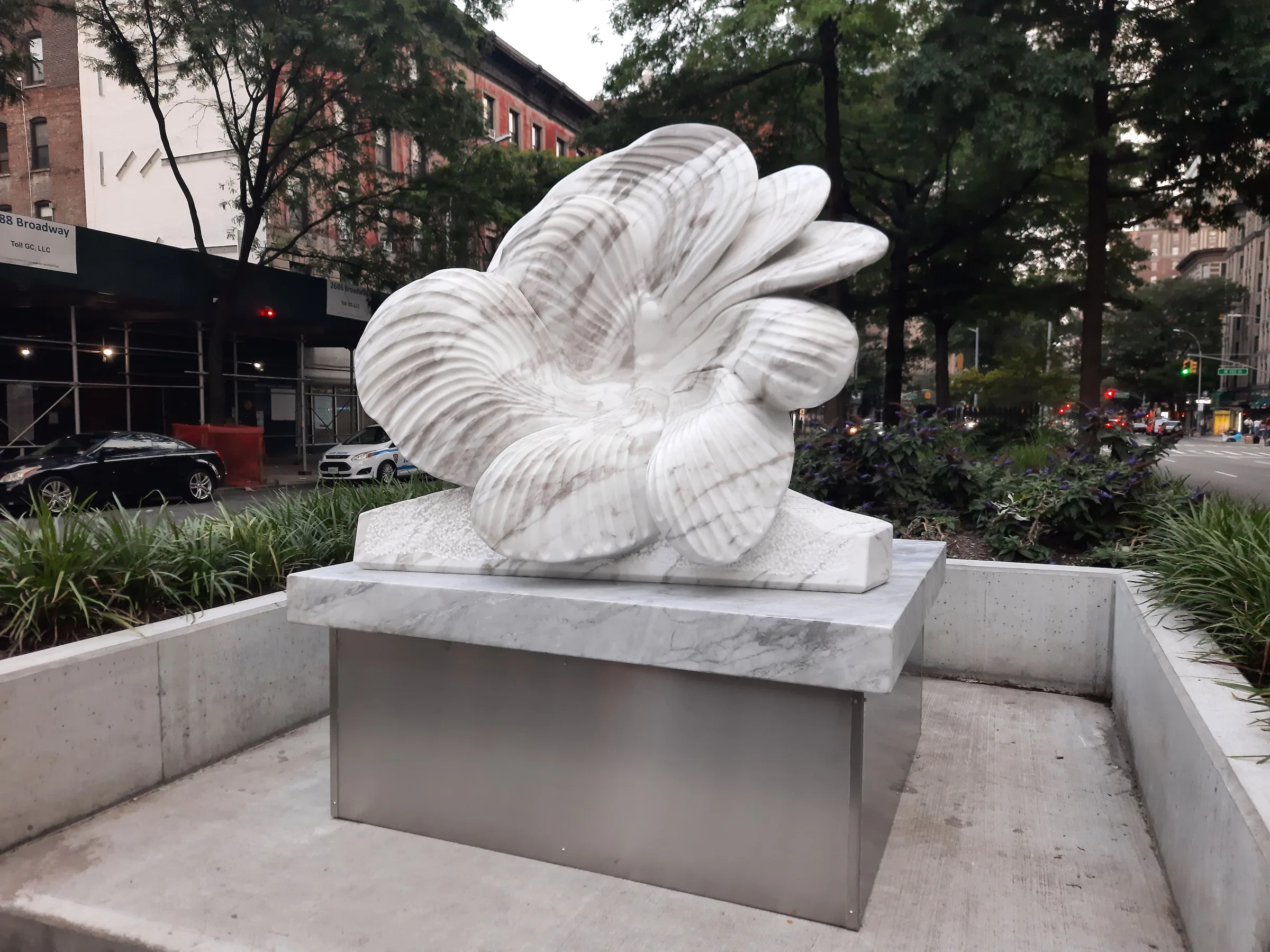 Jon Isherwood Broadway Blooms marble sculpture
