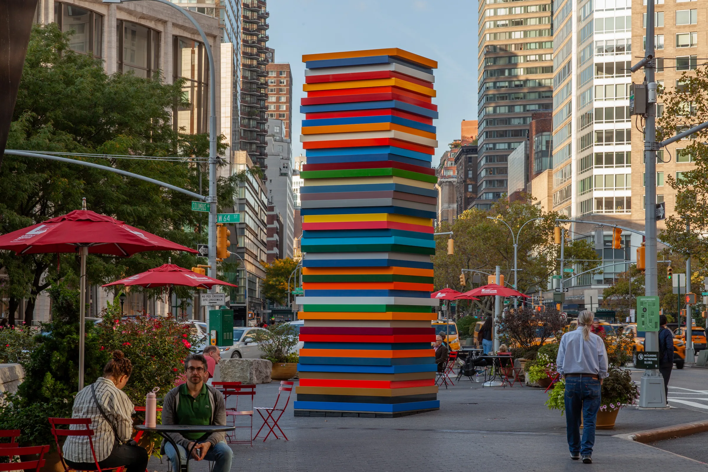 Sean Scully Broadway Shuffle sculpture installation
